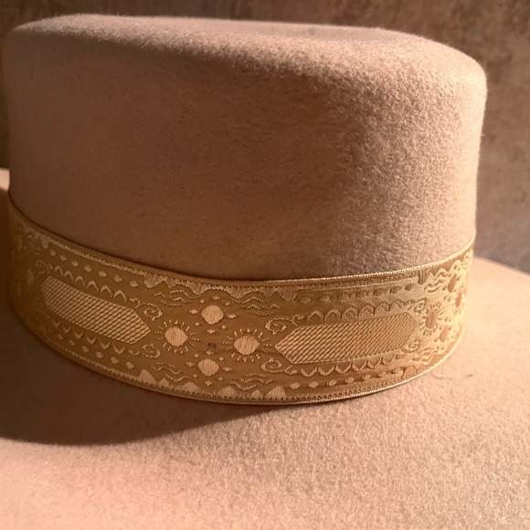 New lack of color Australia cream boater hat orig $159 + international shipping - Picture 9 of 9